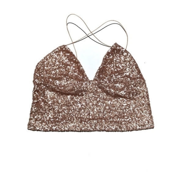Urban Outfitters Sequin Crop Top - Picture 5 of 8